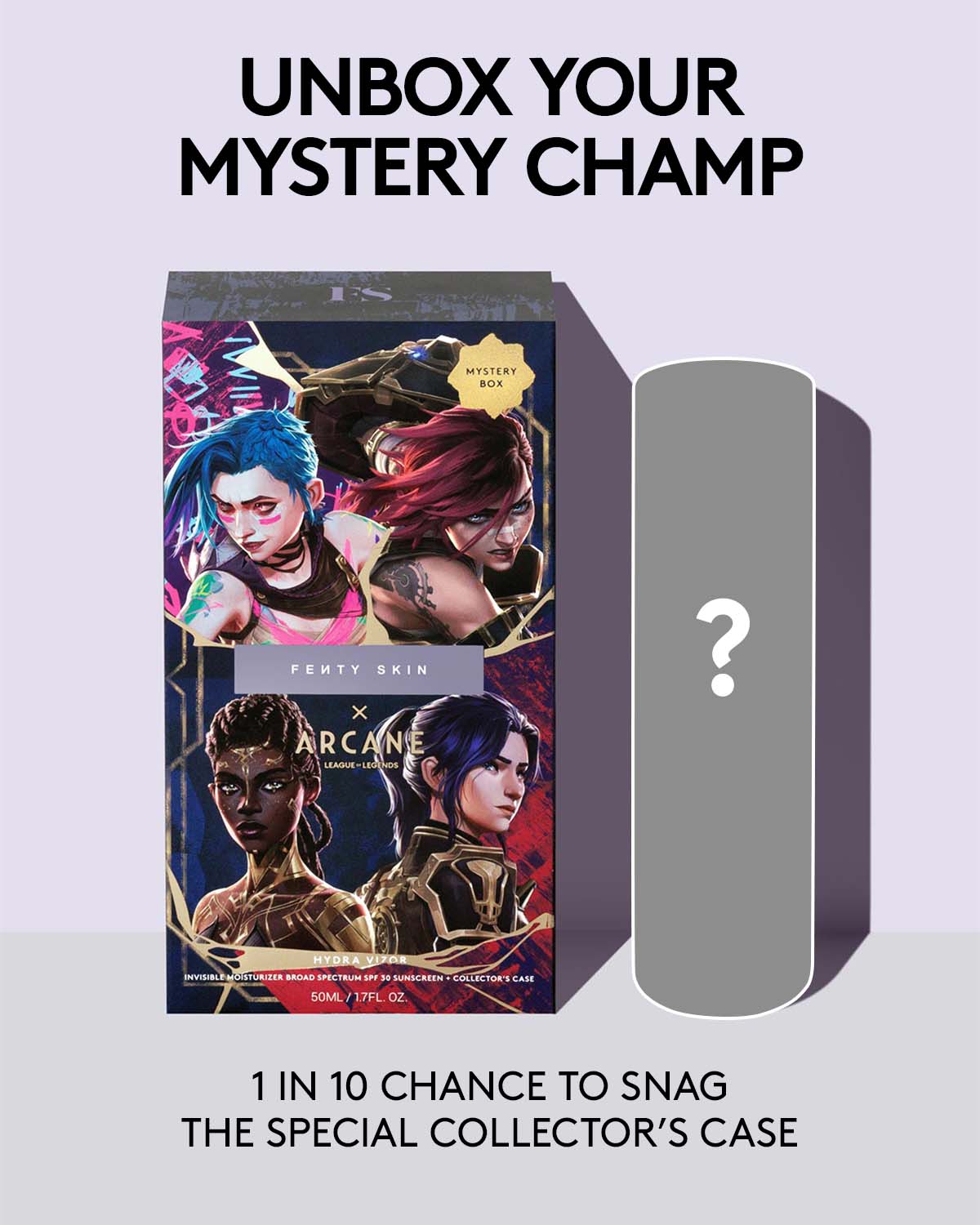 Arcane Hydra Vizor Mystery Box Moisturizer Sunscreen + Collector's Case, Mineral SPF