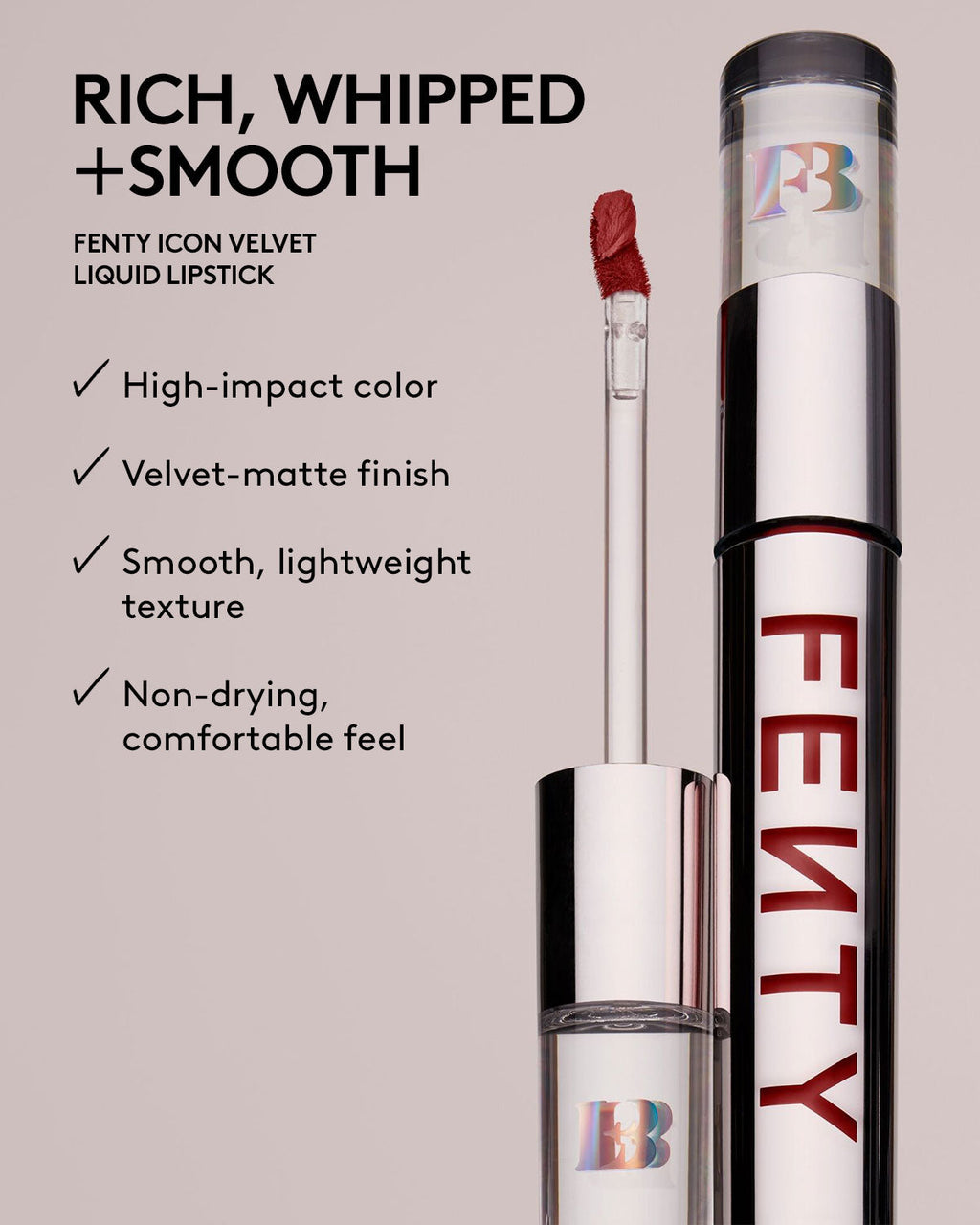 Fenty Icon Velvet Liquid Lipstick — Pink Limo'scene