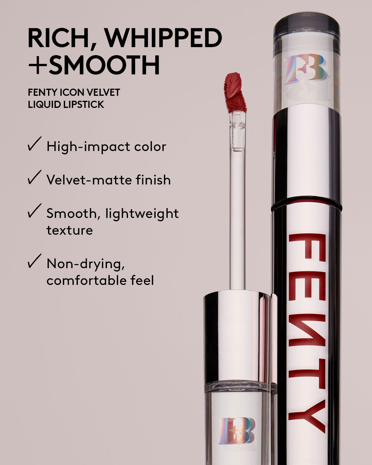 Fenty Icon Velvet Liquid Lipstick — Pink Limo'scene