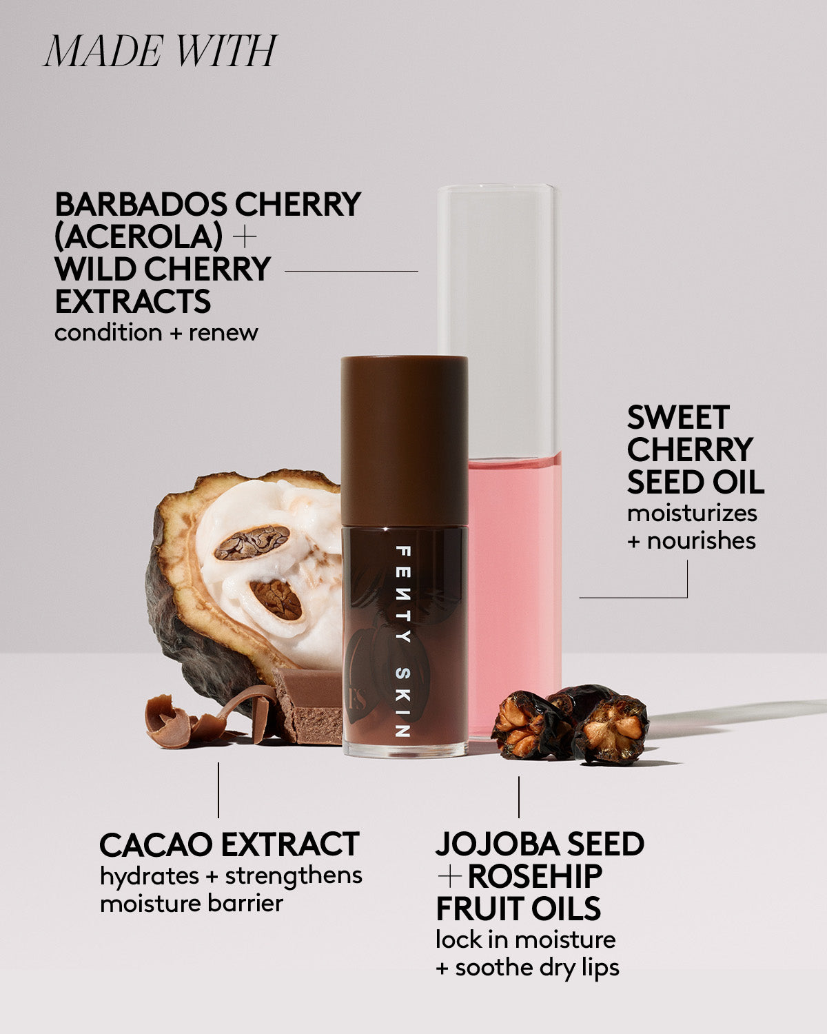 Fenty Treatz Hydrating + Strengthening Lip Oil — Cacao (Copy)