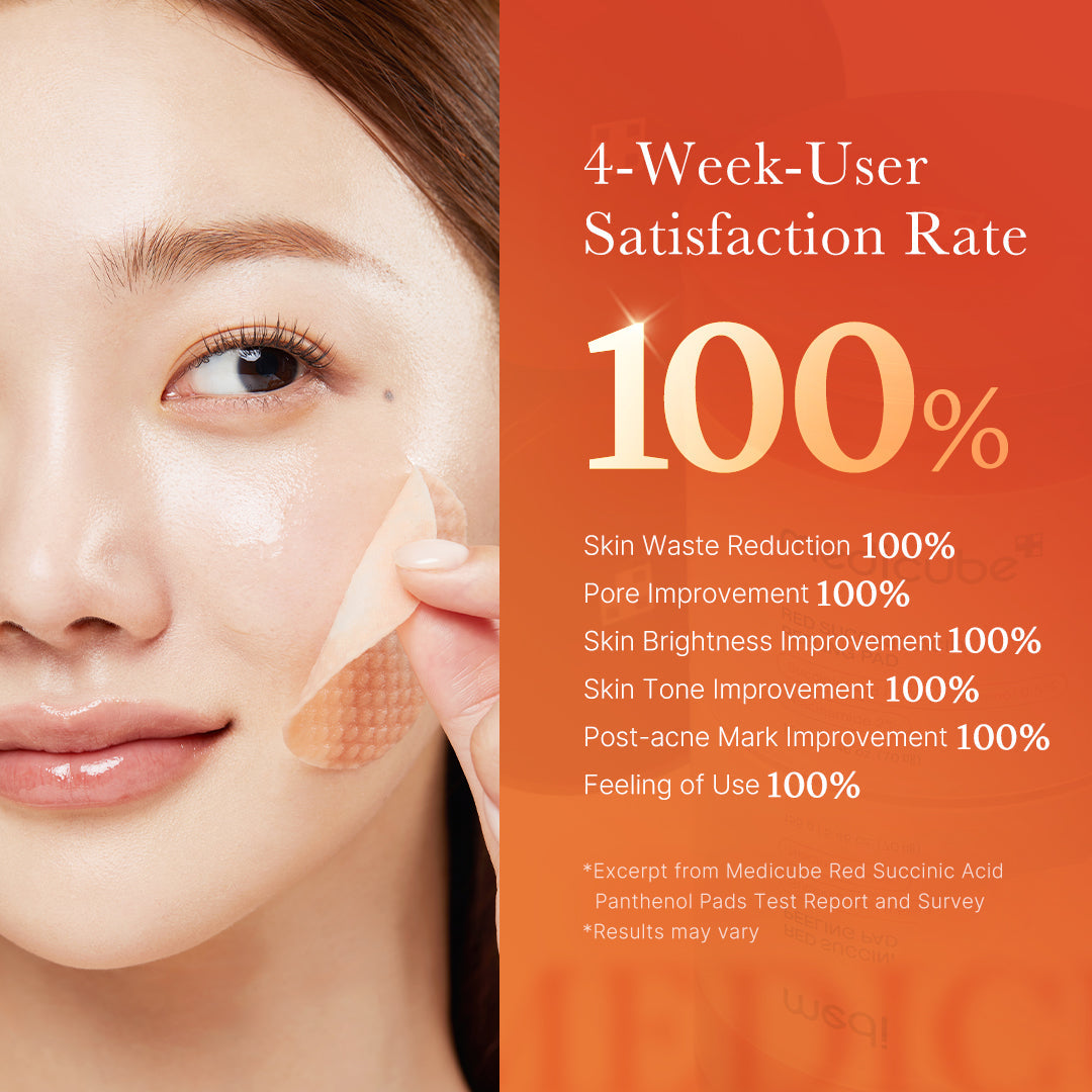 Medicube Red Succinic Acid Panthenol Peeling Pads (70pc)