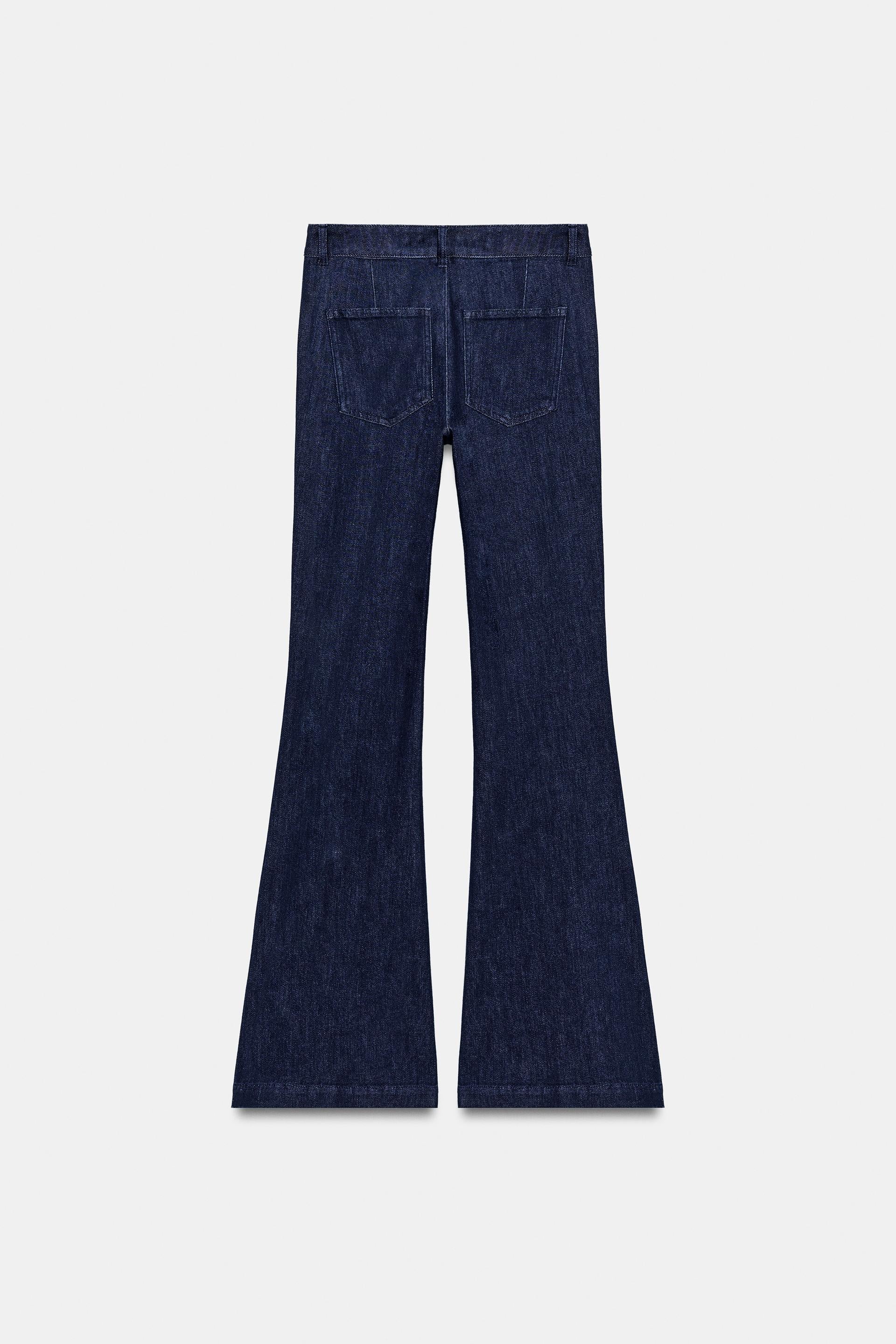 Zara FLARE TROUSERS WITH SEAM DETAIL