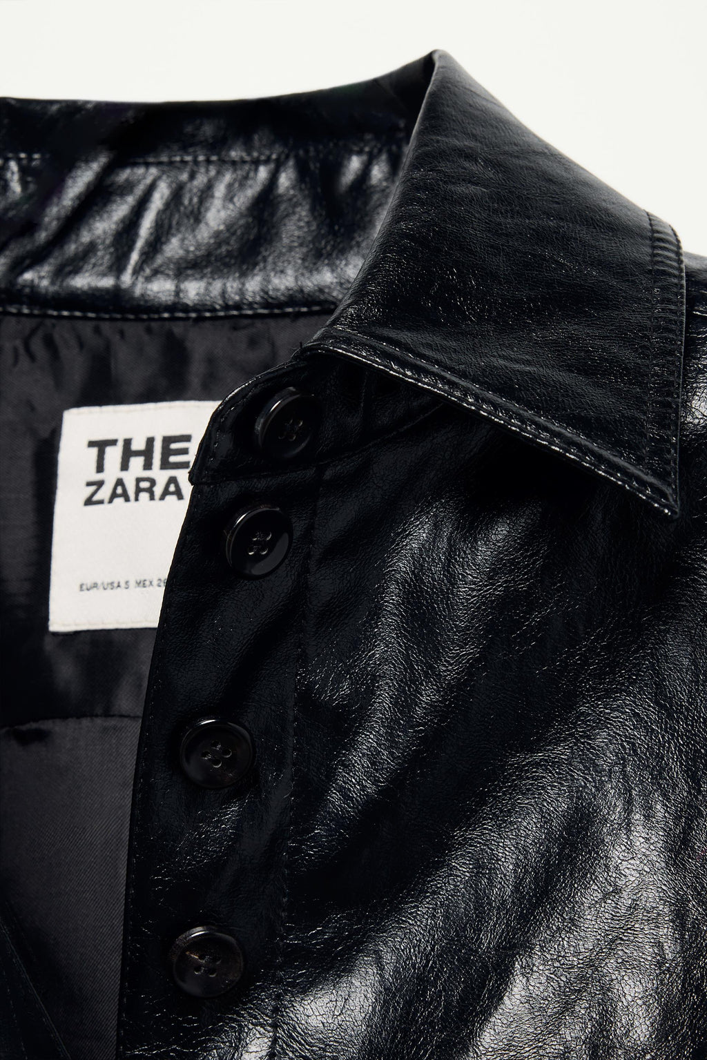 Zara FAUX LEATHER PEPLUM JACKET-THE ITEM ZARA WOMAN