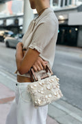 Zara PEARLESCENT DETAIL HANDBAG