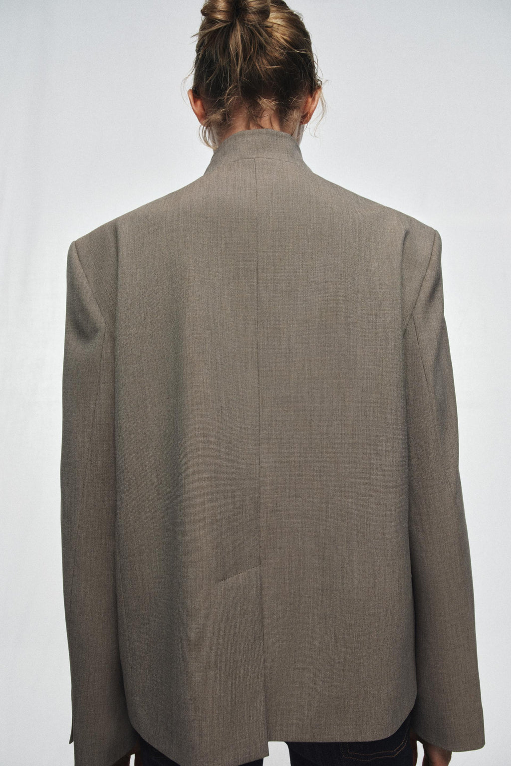 Zara HIGH NECK BLAZER ZW COLLECTION