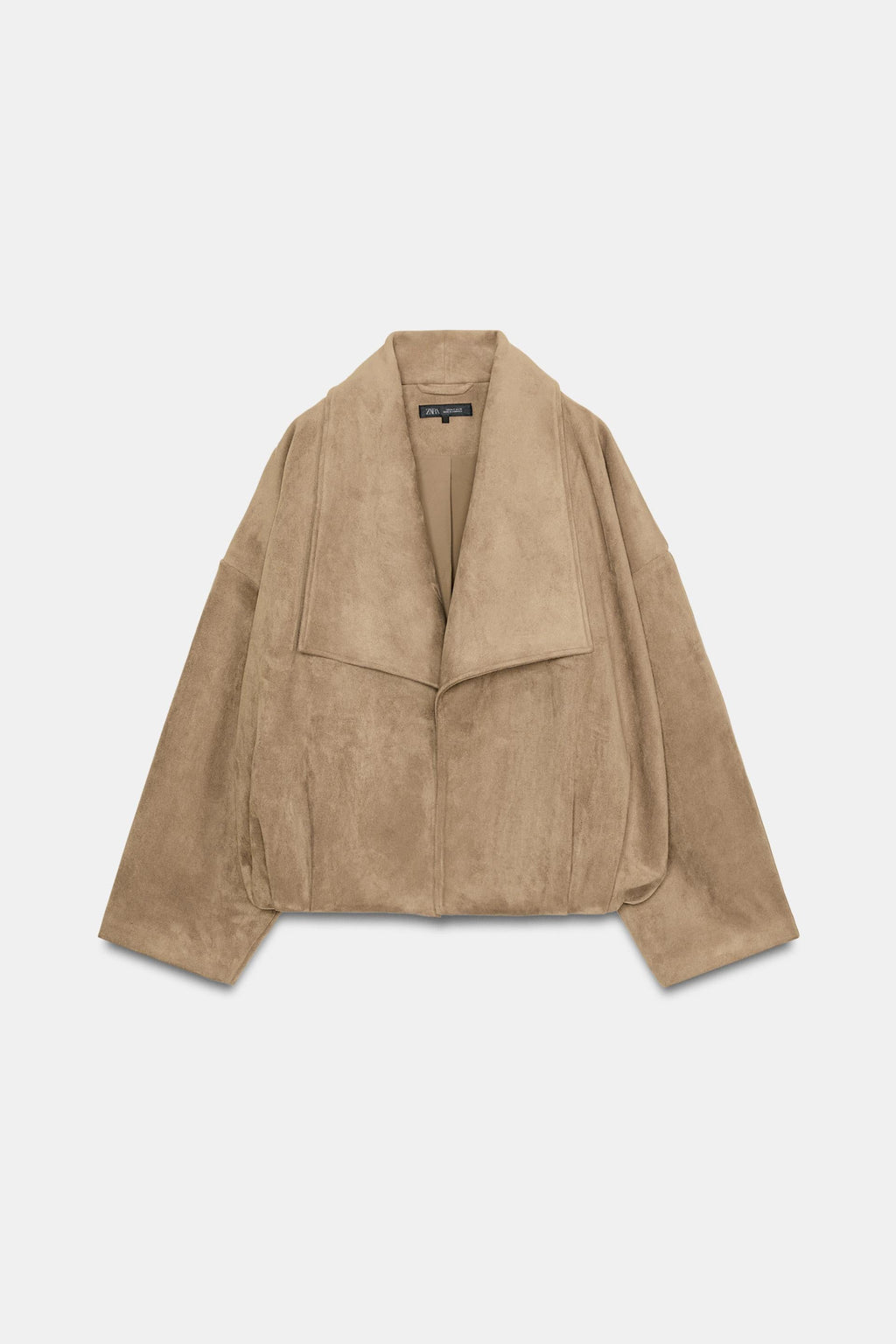 Zara WRAPOVER FAUX SUEDE JACKET