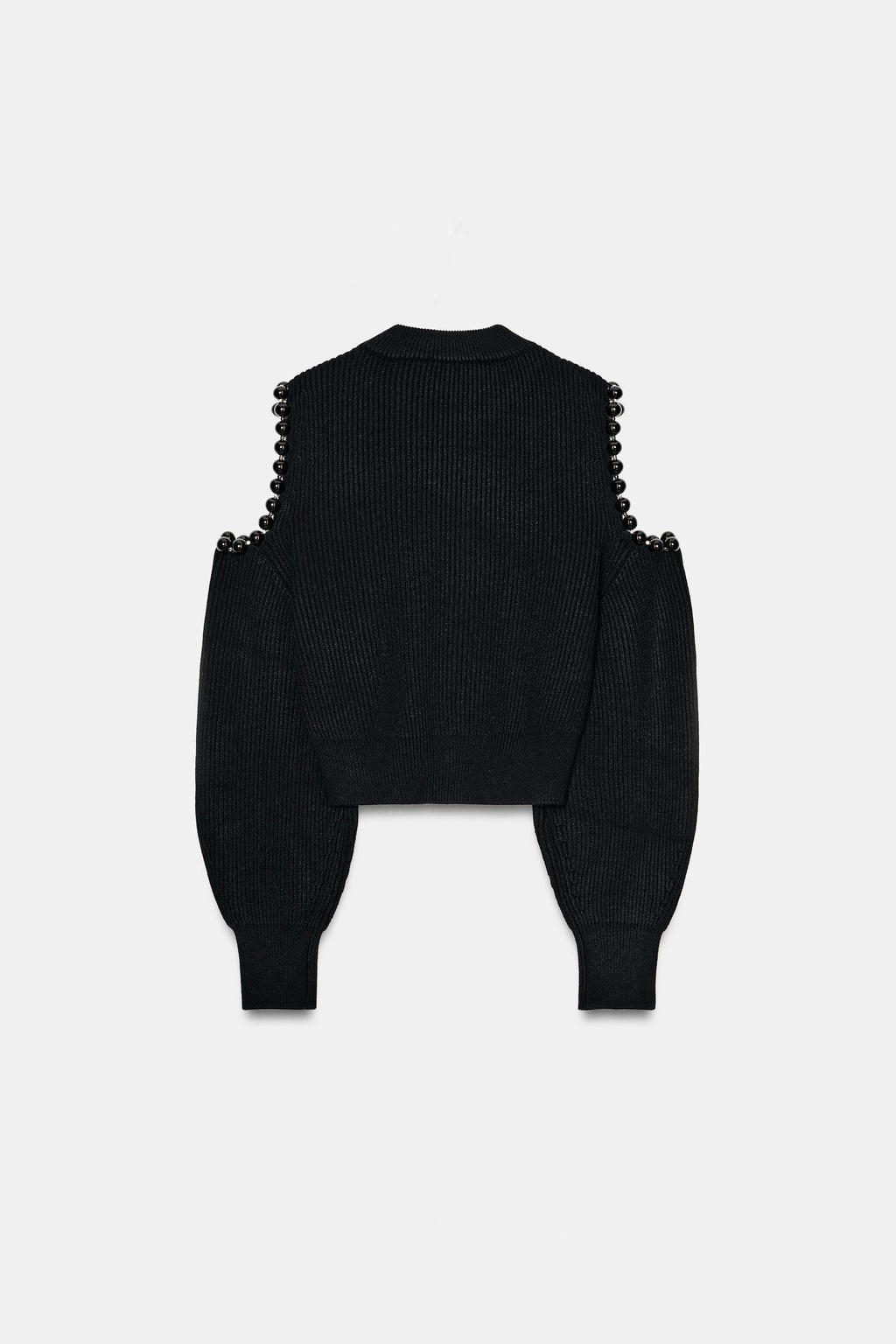Zara CUT-OUT BALL DETAIL KNIT JUMPER