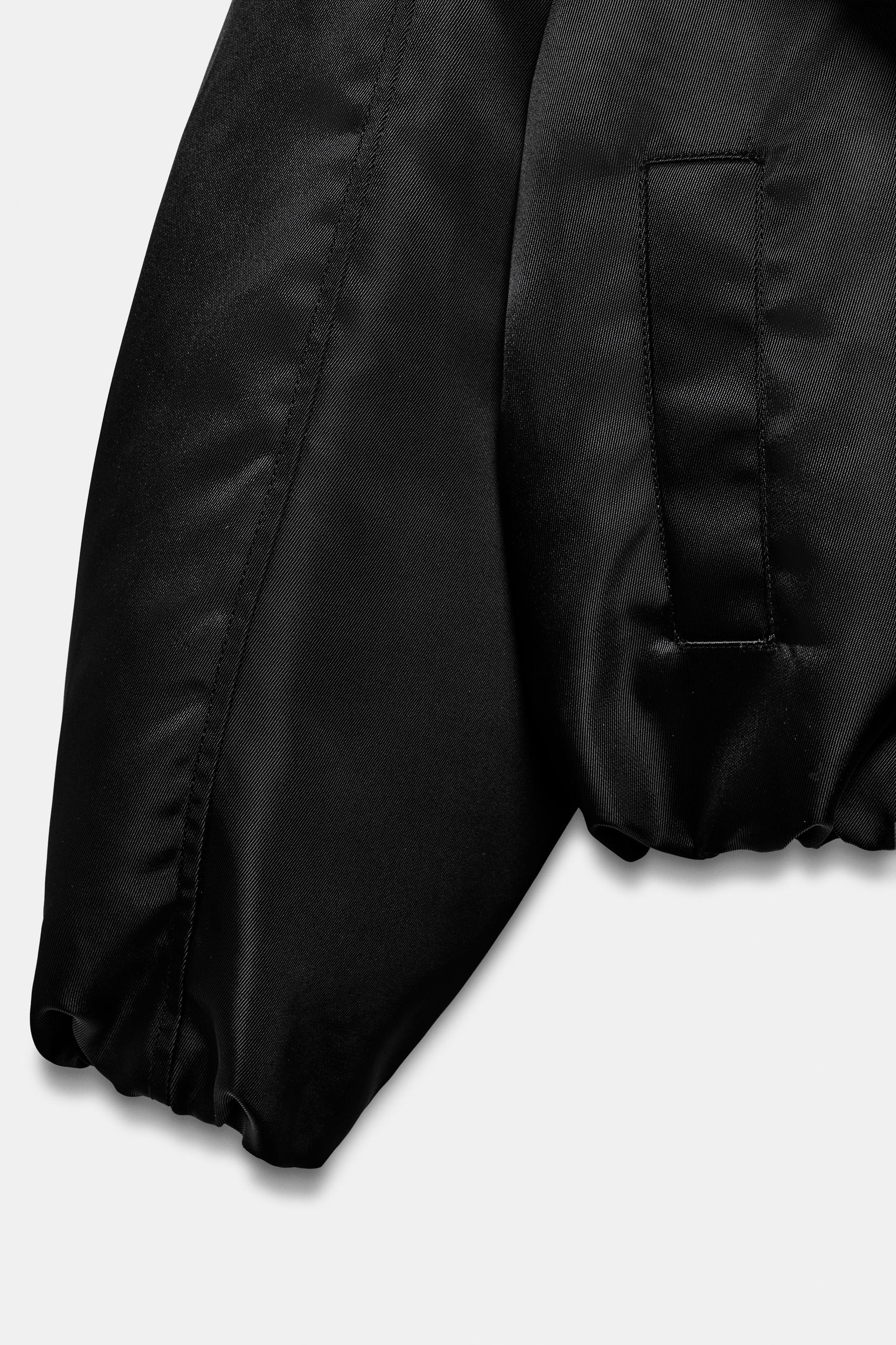Zara ZW COLLECTION QUILTED BOMBER JACKET