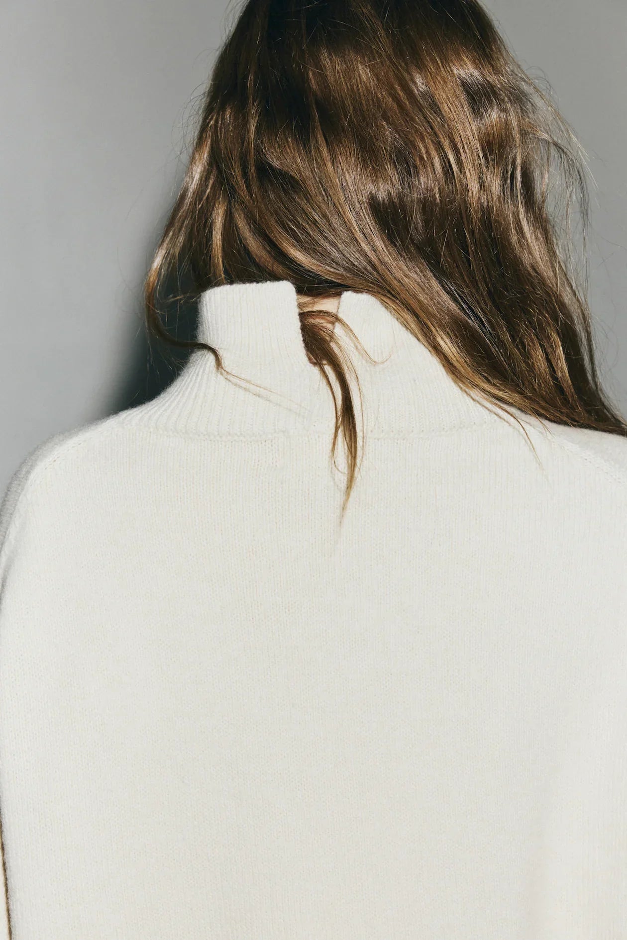 H&M Sweater with mock neck and decorative stitching