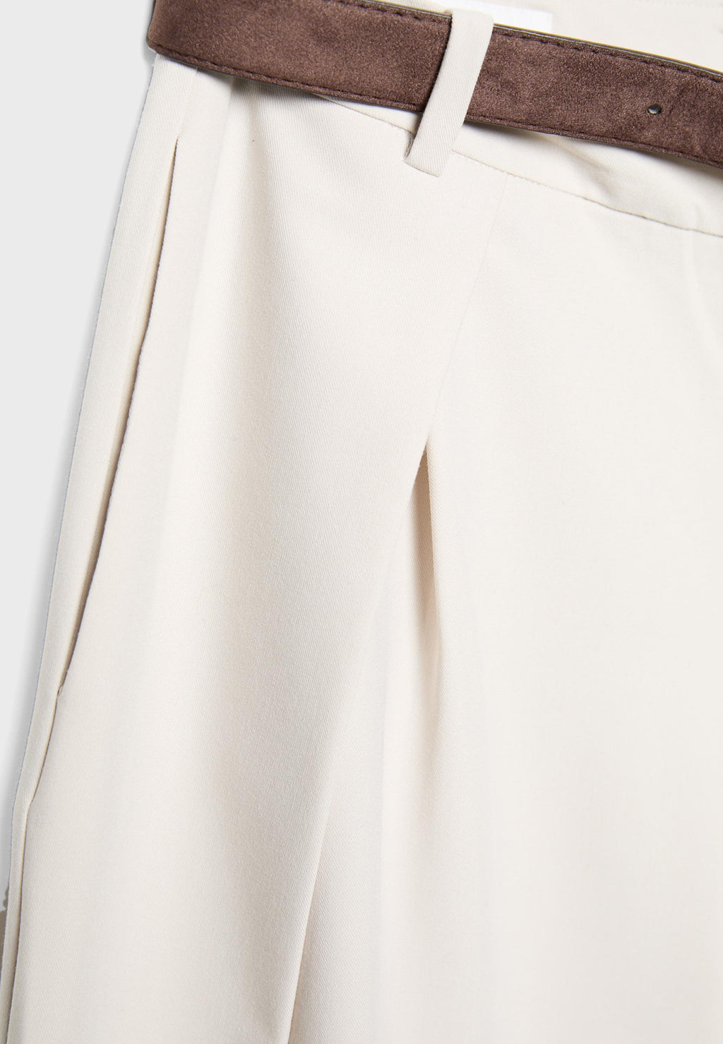 Stradivarius MAXI TROUSERS WITH PLEATS AND BELT