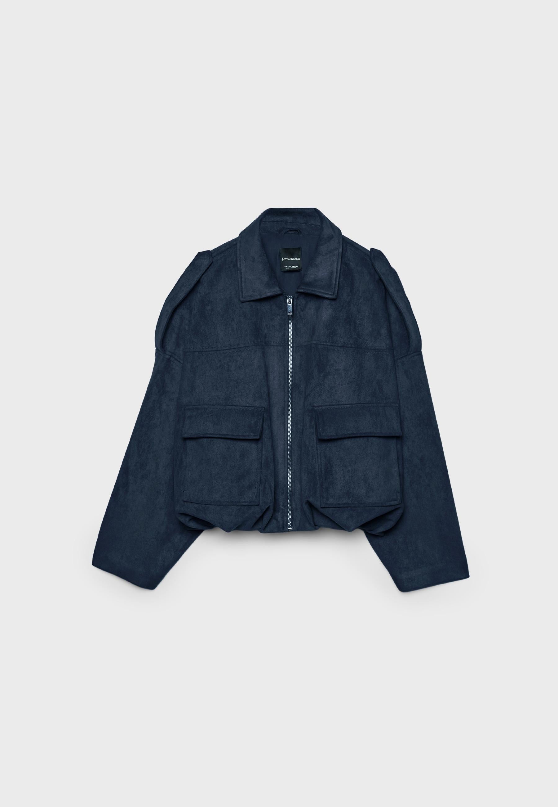 Stradivarius BALLOON JACKET WITH SUEDE EFFECT