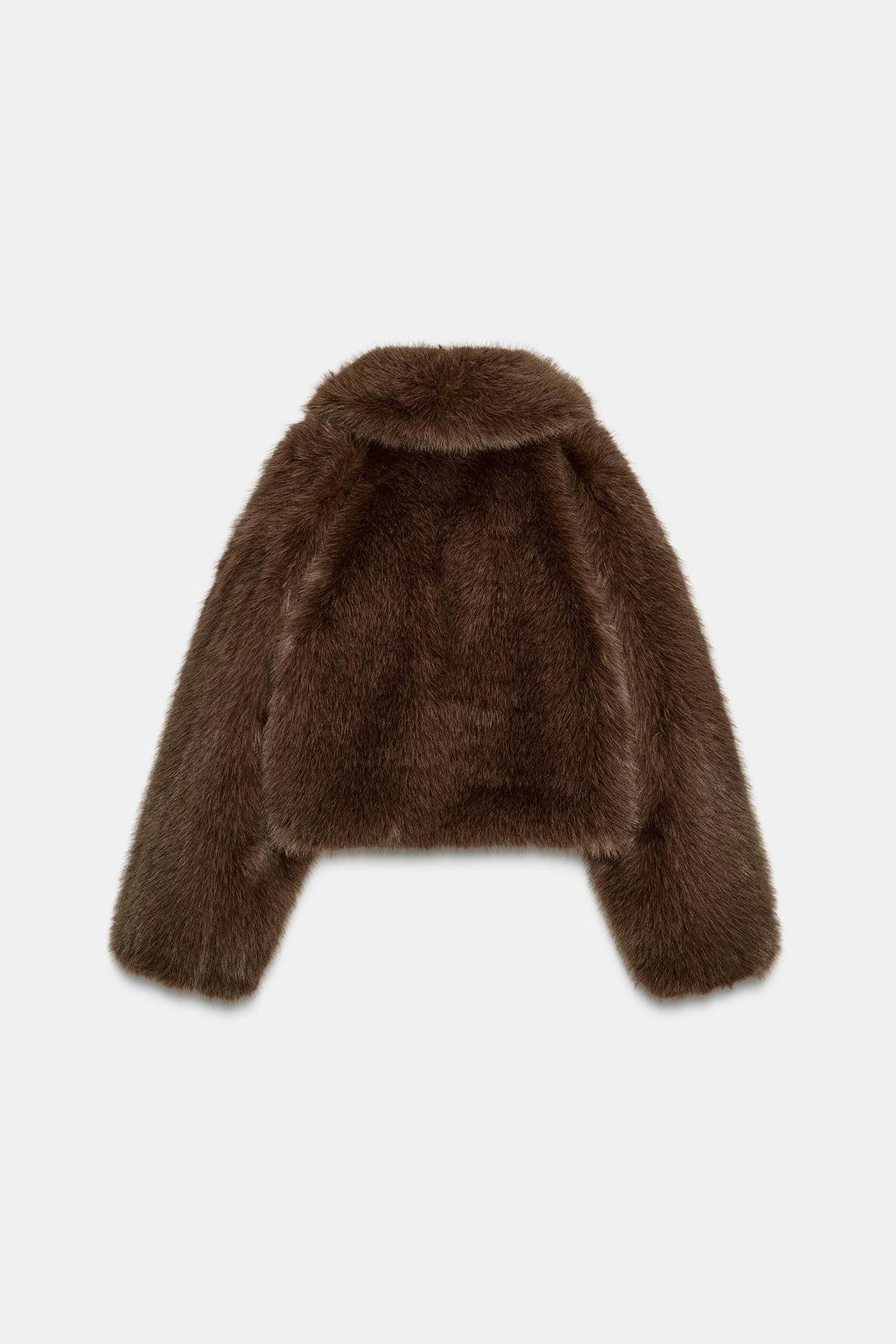 Zara SHORT FAUX FUR COAT