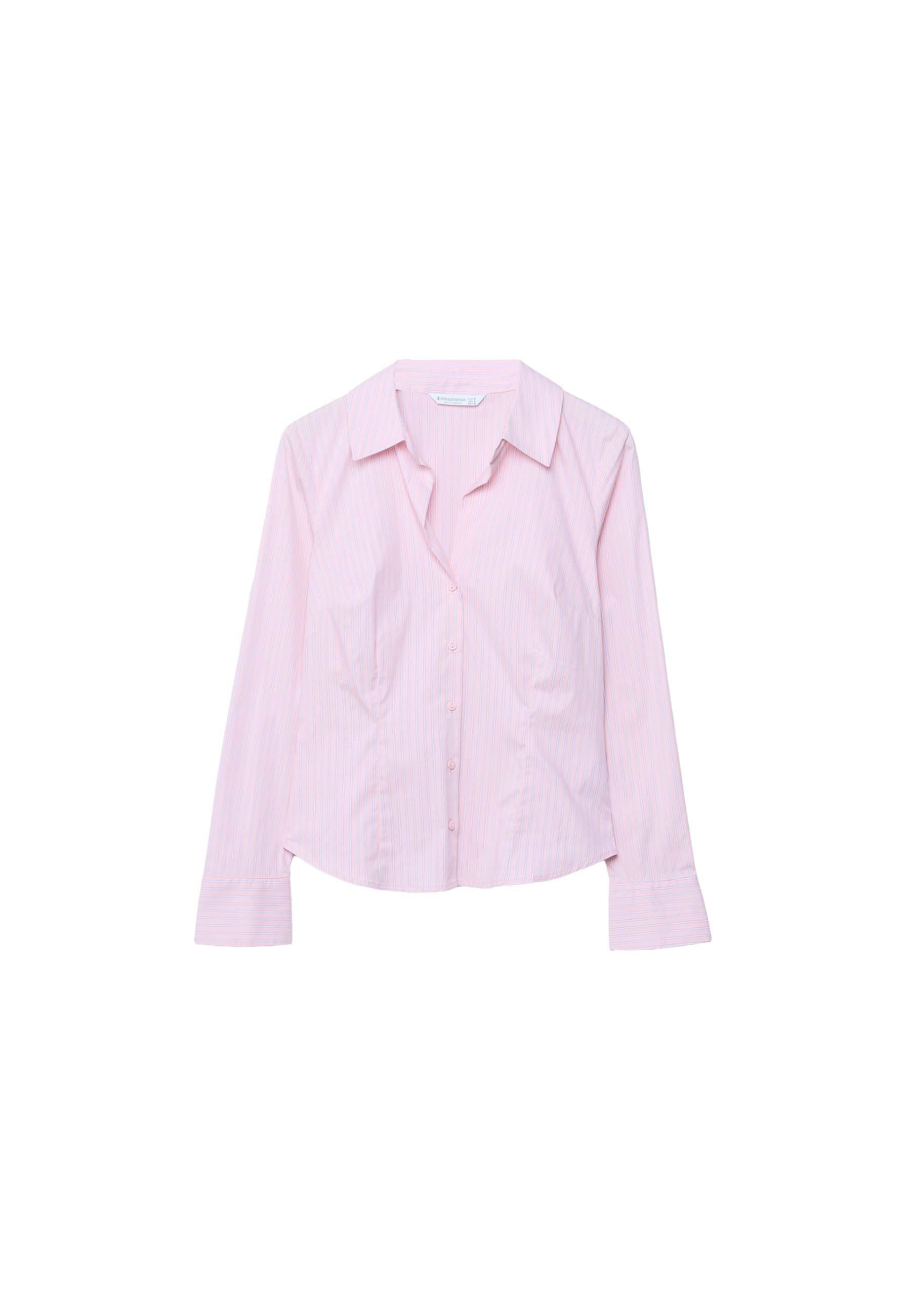 Stradivarius BASIC FITTED STRIPED SHIRT
