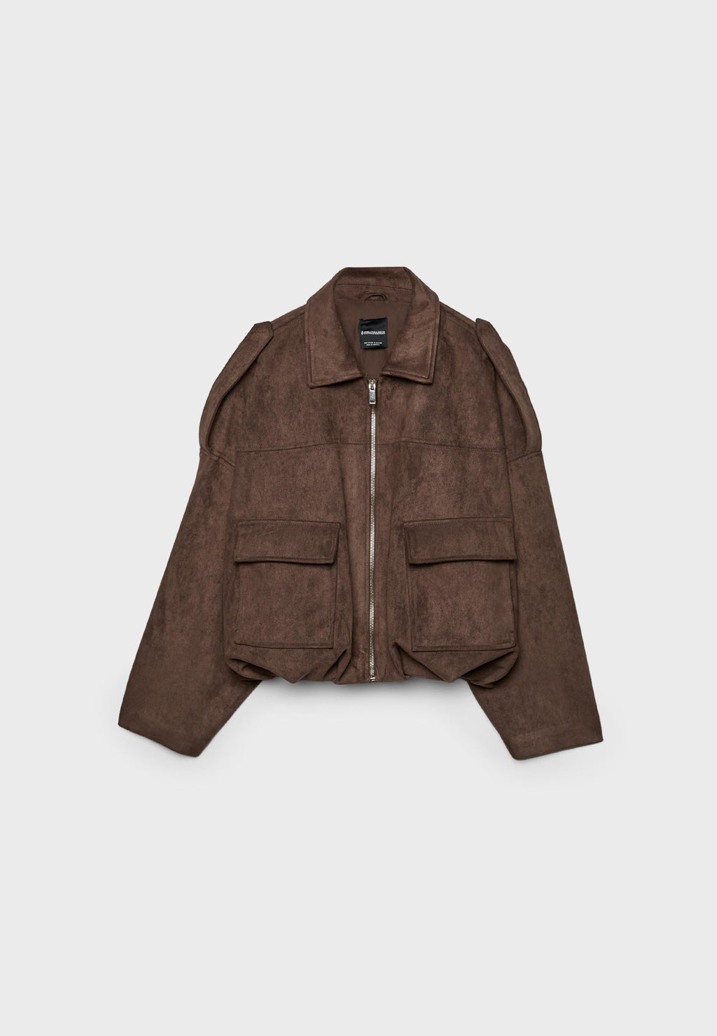 Stradivarius BALLOON JACKET WITH SUEDE EFFECT