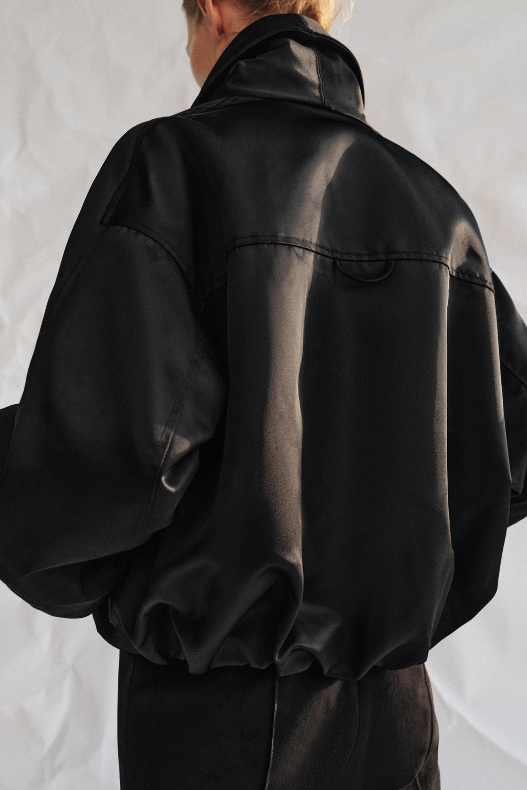 Zara ZW COLLECTION QUILTED BOMBER JACKET