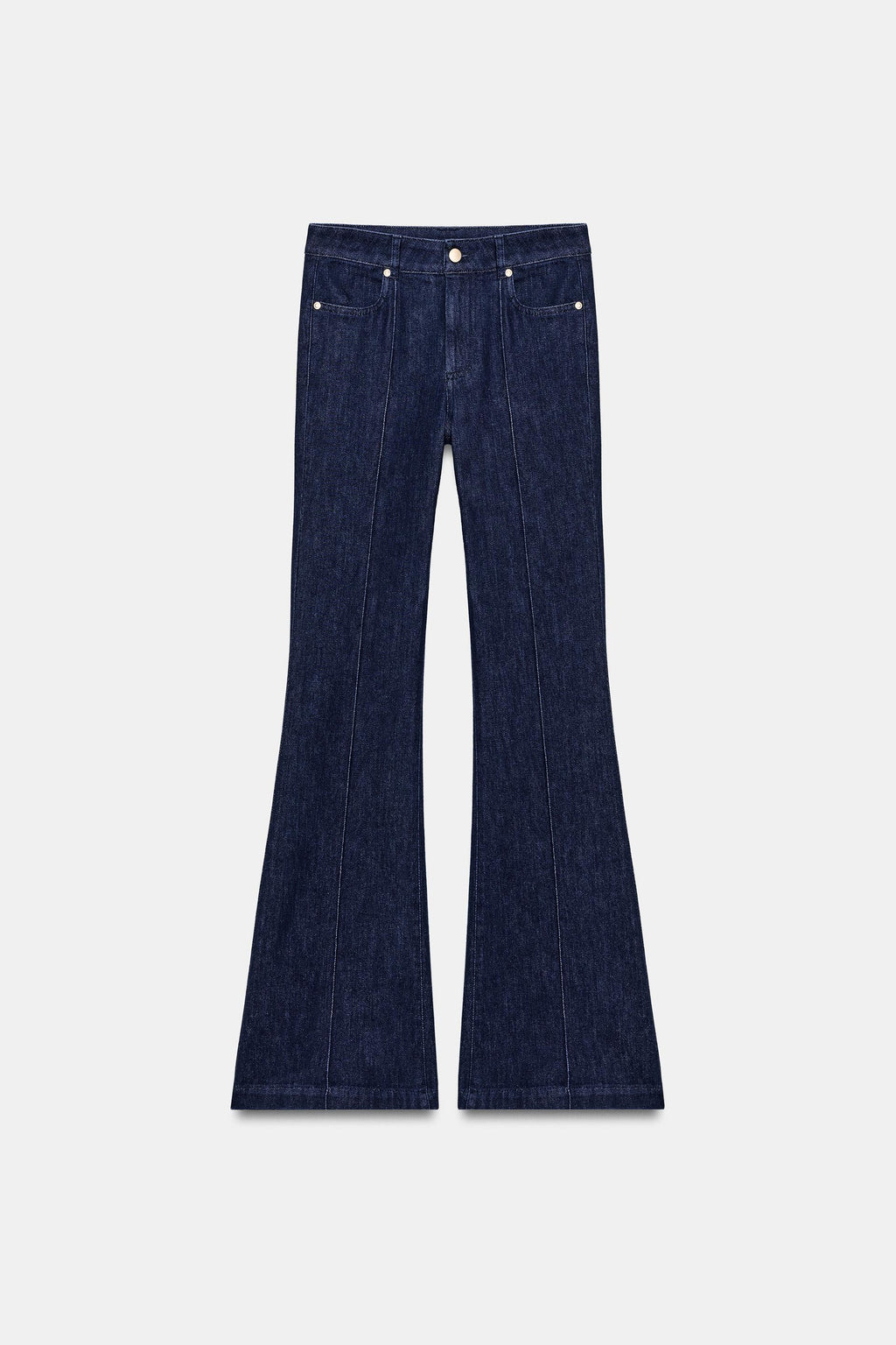 Zara FLARE TROUSERS WITH SEAM DETAIL