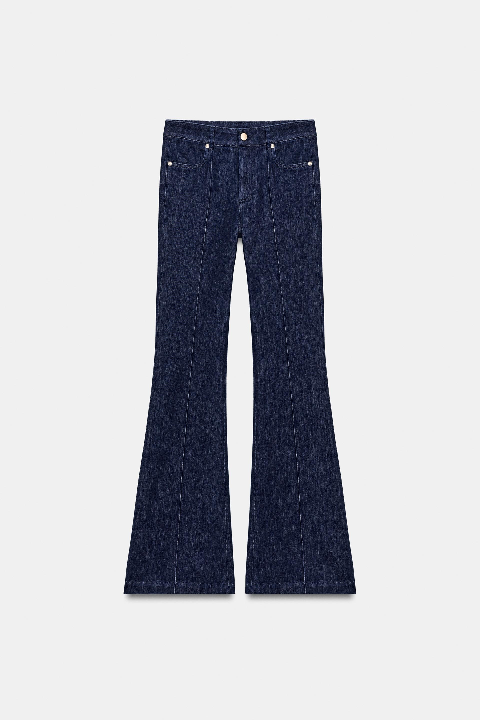 Zara FLARE TROUSERS WITH SEAM DETAIL