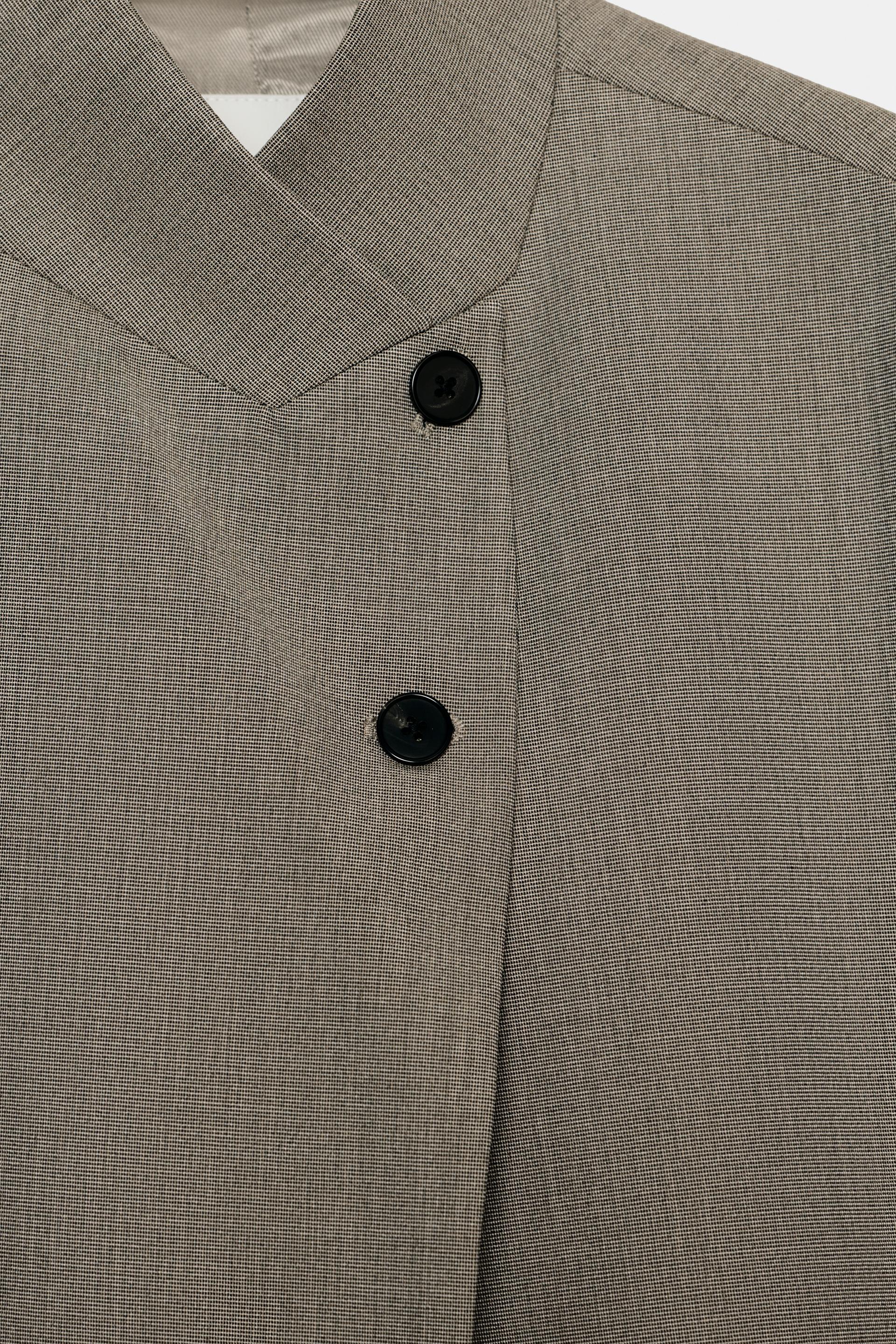 Zara HIGH NECK BLAZER ZW COLLECTION